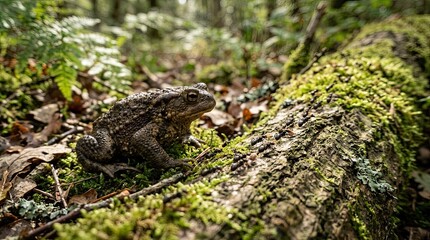 Fototapeta premium frog on the grass