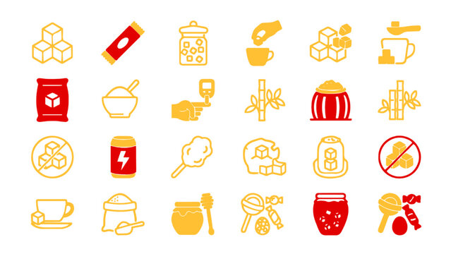 Comprehensive vector icon pack featuring cooking tools, ingredients, beverages, and kitchen items.