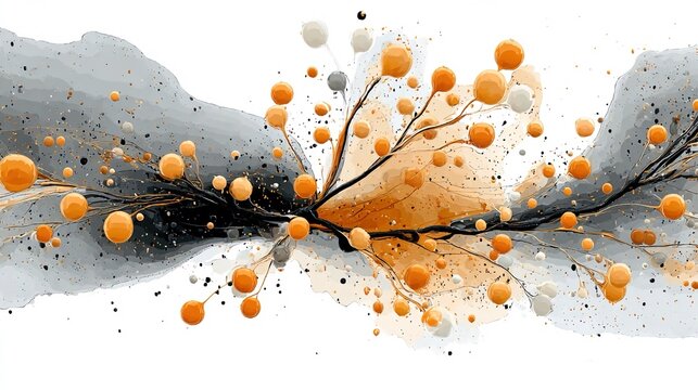 Creative divergence - Expanding abstract forms, conceptual idea proliferation, visual dynamic energy, layered composition, minimalistic representation, expressive symbolic conceptual branching.