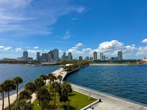 St Petersburg Pier City Skyline