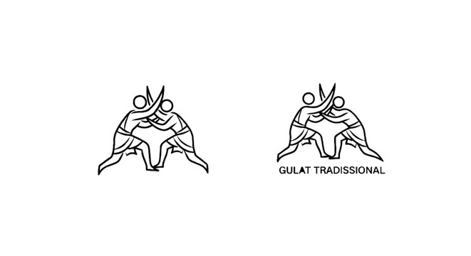 Traditional Javanese Wayang Kulit Shadow Puppet Design.