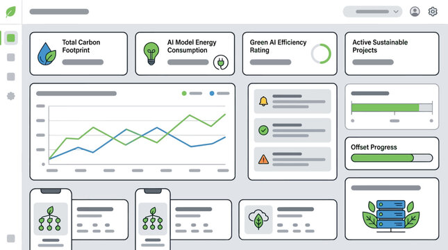 Green Sustainability and Carbon Management Icon Pack