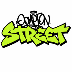 Graffiti Tag Compton Street Art Style  © kembar
