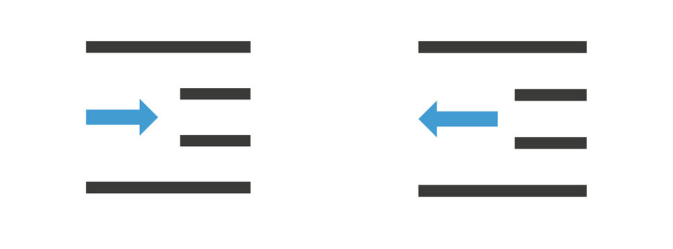 Indentations