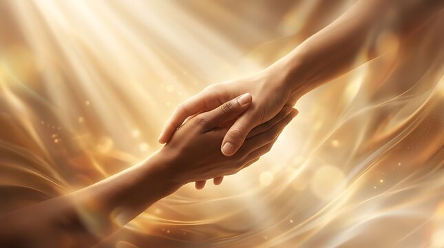 Friendship day celebrating best friends and friends forever with a touching handshake