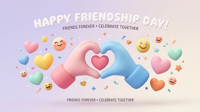 Happy friendship day celebrate with best friends forever