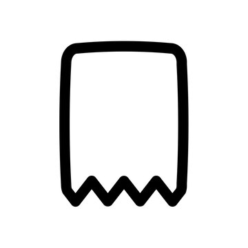 Minimalist bookmark icon outline style
