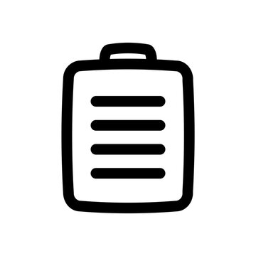 Medical clipboard icon outline symbol