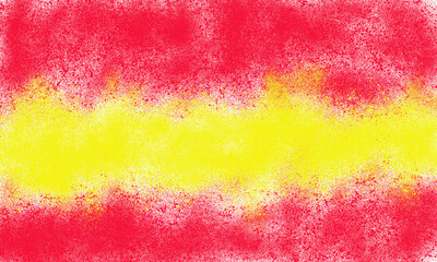 Spain Flag Spray Paint Background with Abstract Handmade Grunge Texture