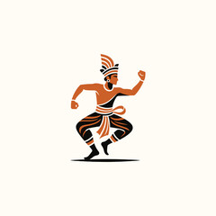 Obraz premium Balinese Culture Man Logo