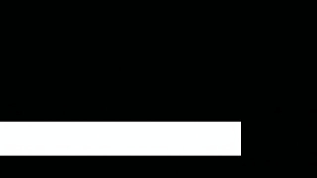 Minimalist lower third graphic template on black background