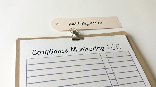 Compliance Monitoring Log Sheet with Audit Regularity Tag for Document Management and Record Keeping