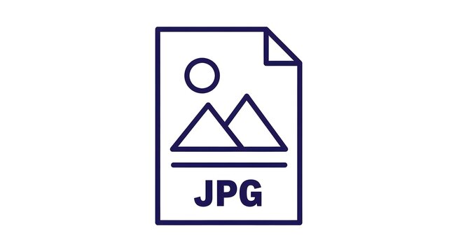 Jpg file format icon digital image representation vector illustration