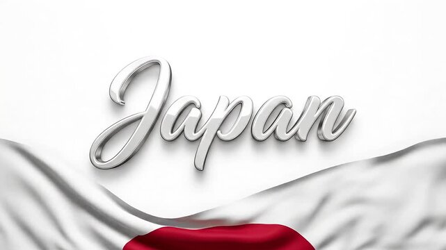 Animated video showcasing Japan's cultural symbols and traditional elements in dynamic flowing scenes