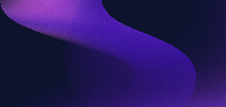 Purple abstract gradient wave curve dark background modern flowing shape with smooth texture and deep shadow in violet tone