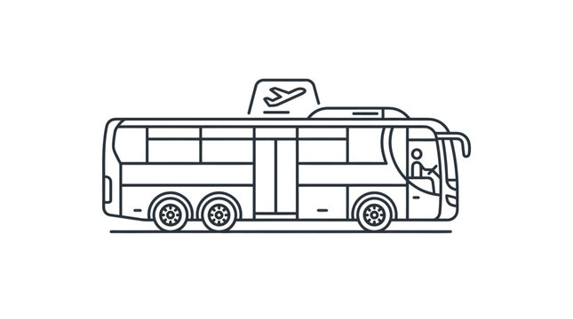 Large Coach Bus Vehicle Transportation.