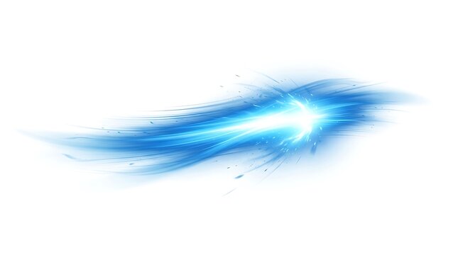 Glowing Blue Light Abstract Effect.
