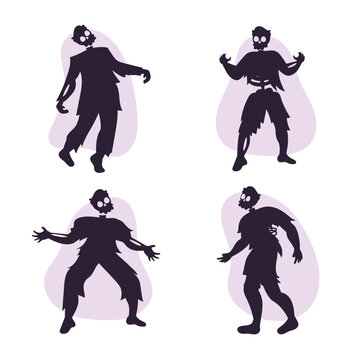 Zombie Character Pose Set