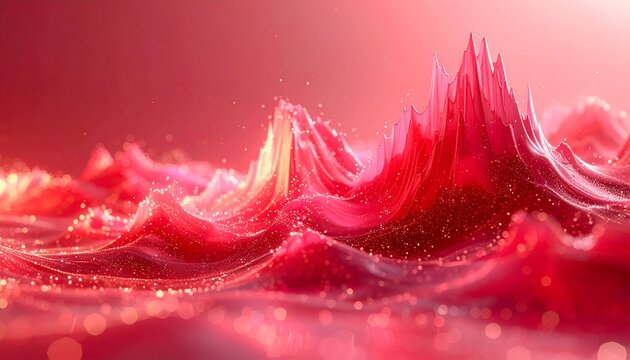 Abstract highly chaotic digital render displaying a massive swirling vortex cloud of intense neon pink and magenta cosmic space stardust plasma energy background