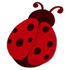 ladybug oil paint drawing © Syah Roger