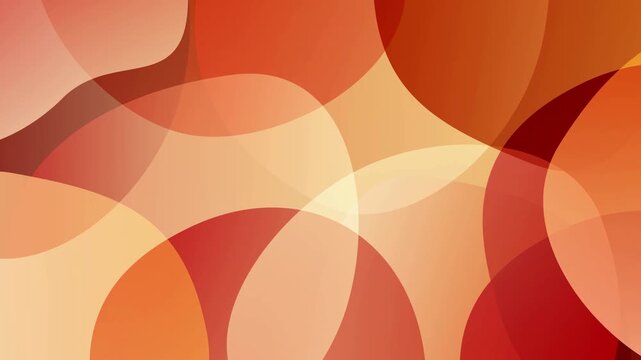 Abstract Overlapping Warm Toned Circular Shapes 4K