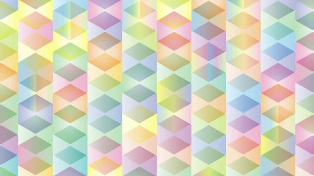 Geometric pastel diamond pattern 4K