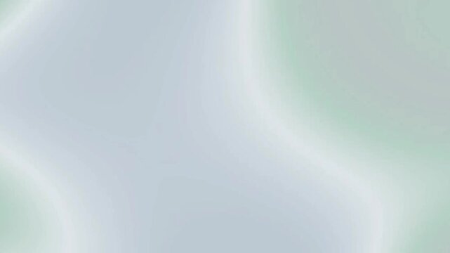 Abstract fluid gradient motion with shimmering silver and green light