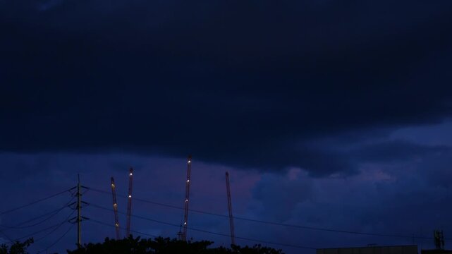 Dramatic Storm Clouds Dark Glowing Center Abstract Sky Background Surreal Moody Atmospheric 
