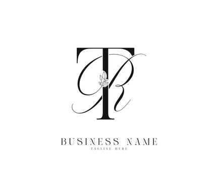 RT initial letters wedding logo monogram