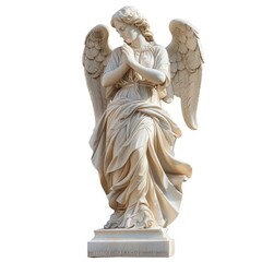 Fototapeta premium Elegant angel statue in prayer