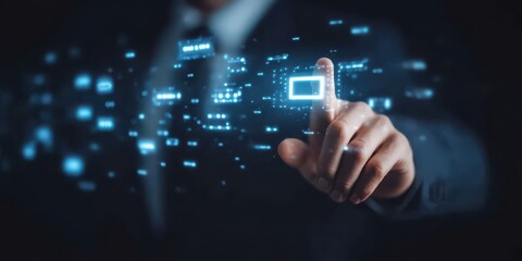 Fototapeta premium This e business workplace thrives on synergy, using technology to lower emission rates while the interface offers a tactile touch for every user interacting with it.