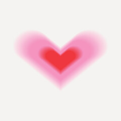 Fototapeta premium Vibrant glowing heart design vector