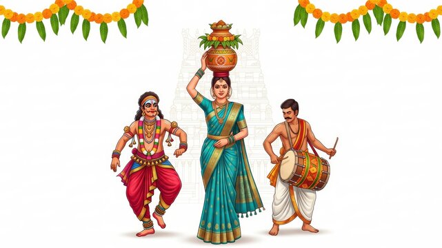 Premium Bonalu Festival Banner