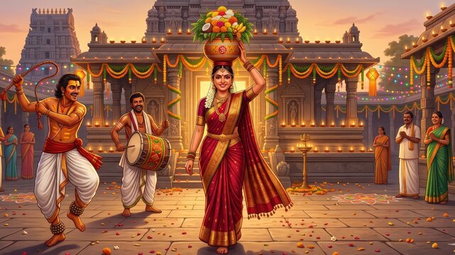 Divine Bonalu Festival Celebration