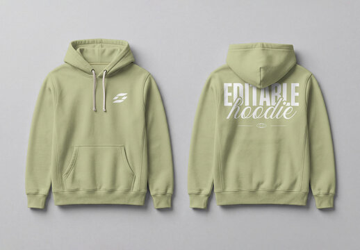 Hoodie Front and Back Mockup