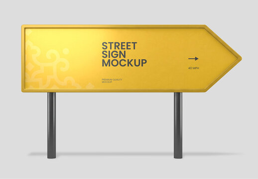 Street Sign Mockup