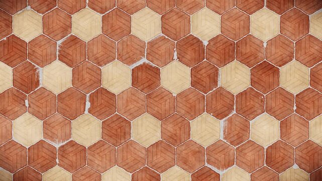 Soft peach apricot organic tile pattern background, a custom abstract design with subtle textures, continuously flowing seamless loop