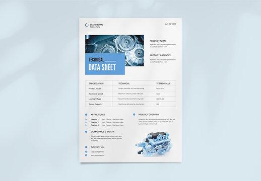 Technical Data Sheet Template