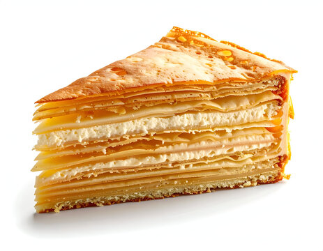 Slice of traditional Indonesian layered cake lapis legit