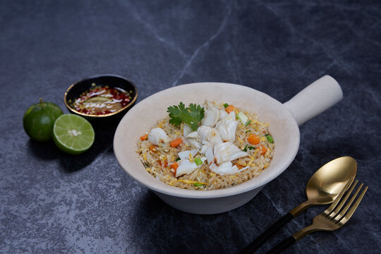 Crab Fried Rice - Fried rice Thai style, Asia, Thailand