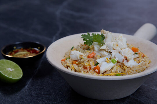 Crab Fried Rice - Fried rice Thai style, Asia, Thailand