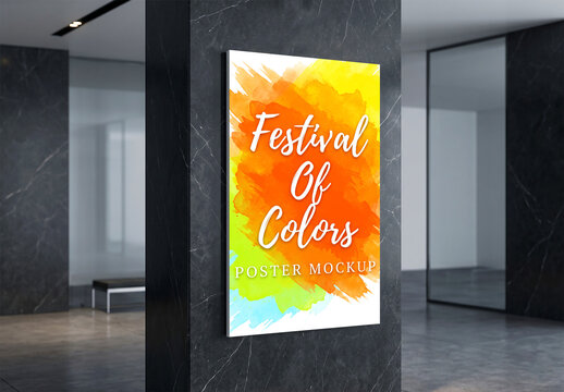 Luxury Office Lobby Poster Mockup