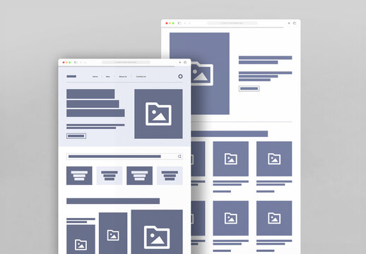 Modern Corporate Wireframe Landing Page