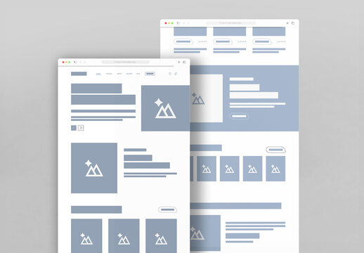 Wireframe Landing Page Template