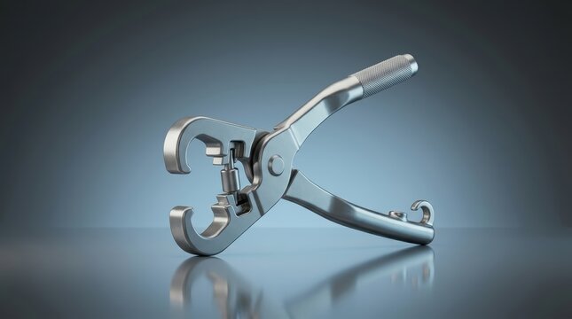 Drum brake tool 3D render braking system service instrument designed for component adjustment maintenance and repair efficiency