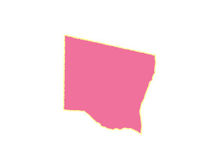 Obraz premium A single piece of pink paper with a textured yellow torn edge border