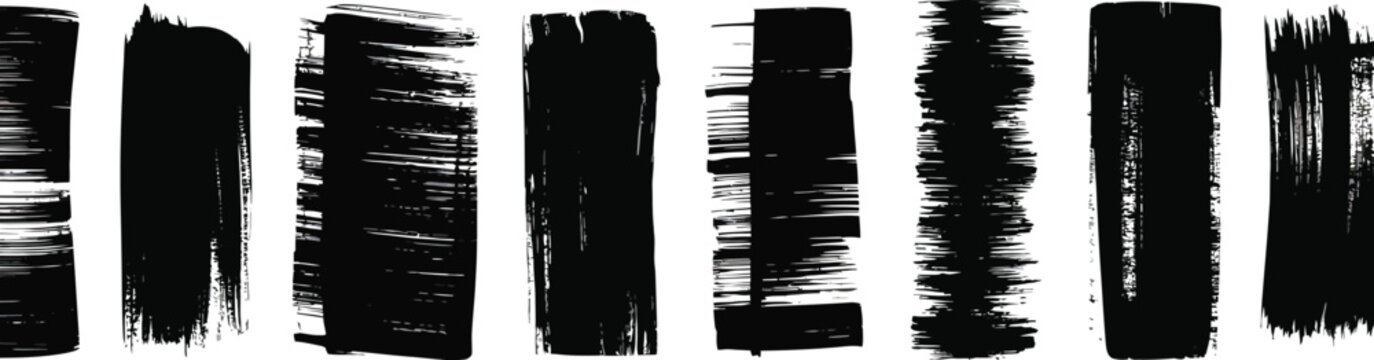 Ink roller textures with grunge stamp effects, halftone dots, rough edges, and letterpress background overlays