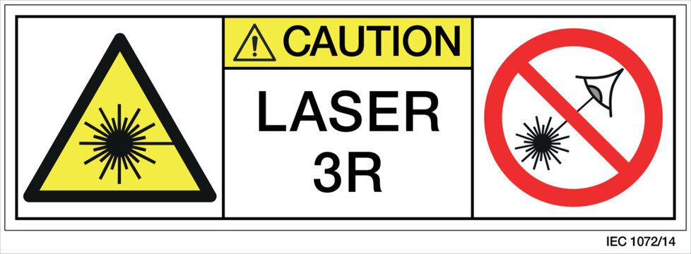  Targhetta LASER 3R IEC 1072-14