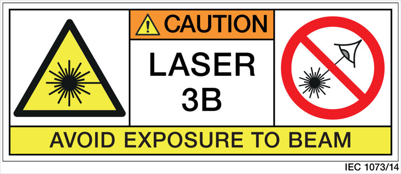  Targhetta LASER 3B IEC 1073-14