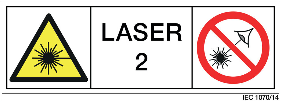  Targhetta LASER 2 IEC 1070-14